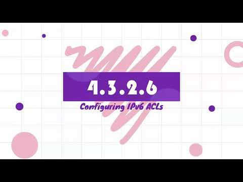 4.3.2.6 Packet Tracer - Configuring IPv6 ACLs