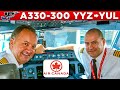 AIR CANADA Airbus A330 300 Cockpit Toronto To Montreal