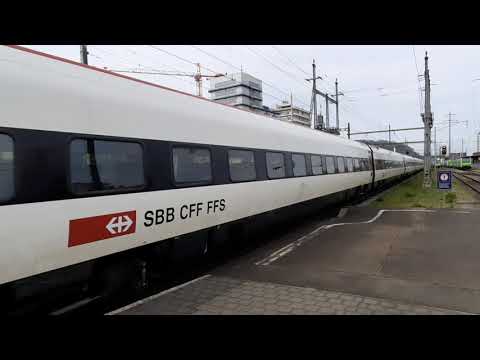 Pratteln Bahnhof BL / Zugdurchfahrt ICN