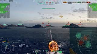 Roon 90K Damage WoWs - Azur Lane Roon Commander