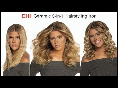 Curl - Straighten - Wave with CHI Ceramic 3-in-1 Hairstyling Iron