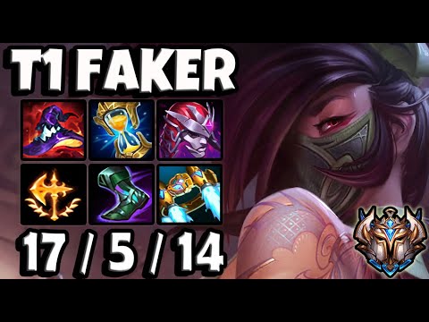 T1 Faker AKALI vs AHRI [ MID ] Patch 11.11 Ranked Korea ✅