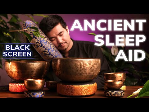 **FALL ASLEEP FAST to this 300-Year-Old** Singing Bowl Antique | 8 Hours Deep Sleep Sound Meditation