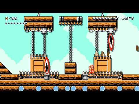 4-A ジリジリ!バーナー飛行船/Flame Airship by ステーキボディ 🍄 Super Mario Maker 2 #ahn 😶 No Commentary