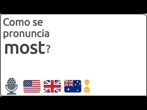 Como se pronuncia most en ingles 🇺🇸 🇬🇧 🇦🇺