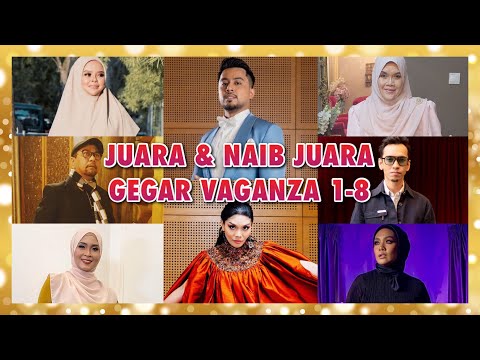 Senarai Juara & Naib Juara GEGAR VAGANZA Musim 1-8 (2022)