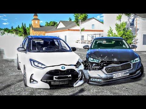 Crossroad Car Crashes With New Mods 08/06/2022 - BeamNG.Drive