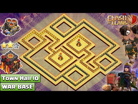 NEW TH10 War Base 2018 | Anti 2 Star TH10 Base [DEFENSE] | Clash of Clans