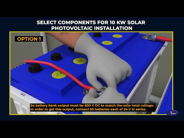 prepare bill of material for a 10 kw solar photovoltaic installation