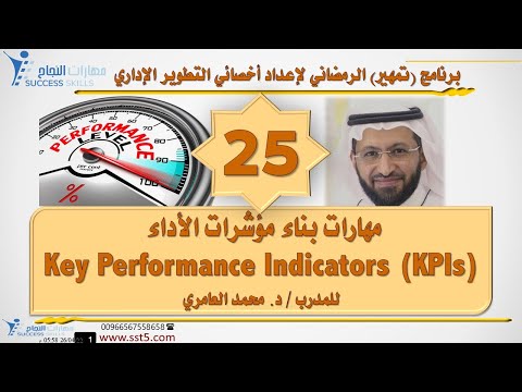 مهارات بناء مؤشرات الأداء Key Performance Indicators ( KPIs ) مع د. محمد العامري