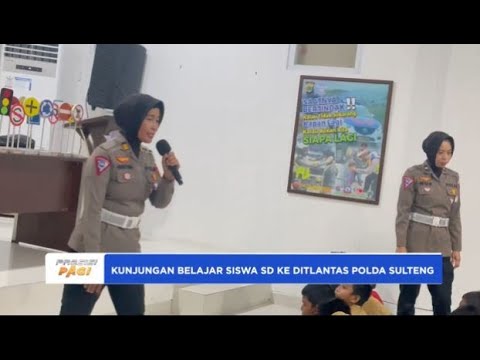 KUNJUNGAN BELAJAR SISWA SD KE DITLANTAS POLDA SULTENG