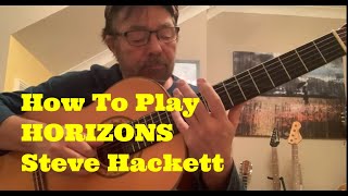 HORIZONS - STEVE HACKETT - TUTORIAL