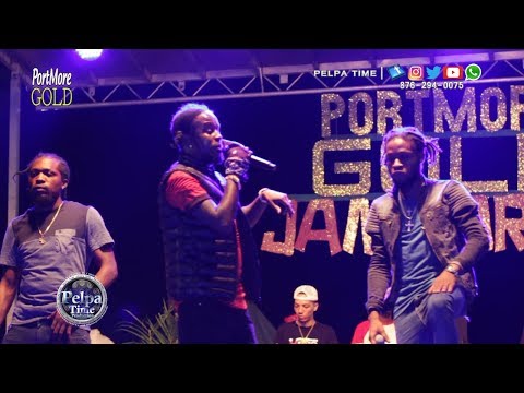 Popcaan, Jafrass, Quada and Dosa Medicine Performance LIVE AT PortMore GOLD
