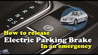 How to release Genesis EPB in an emergency - Electric Parking Brake