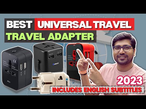 Plastic 5 a artis universal travel adaptor with dual usb por...