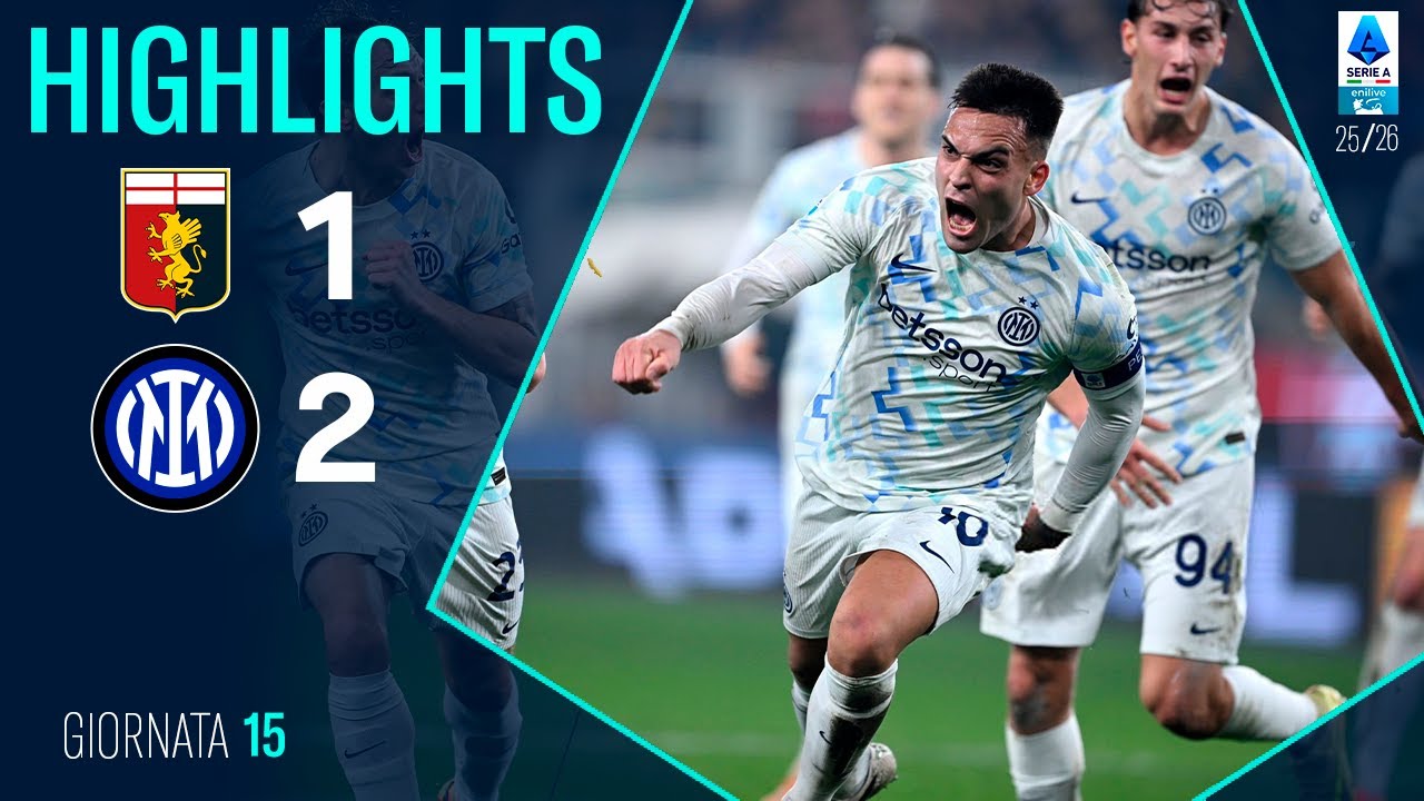 Genoa vs Inter Highlights & Goals