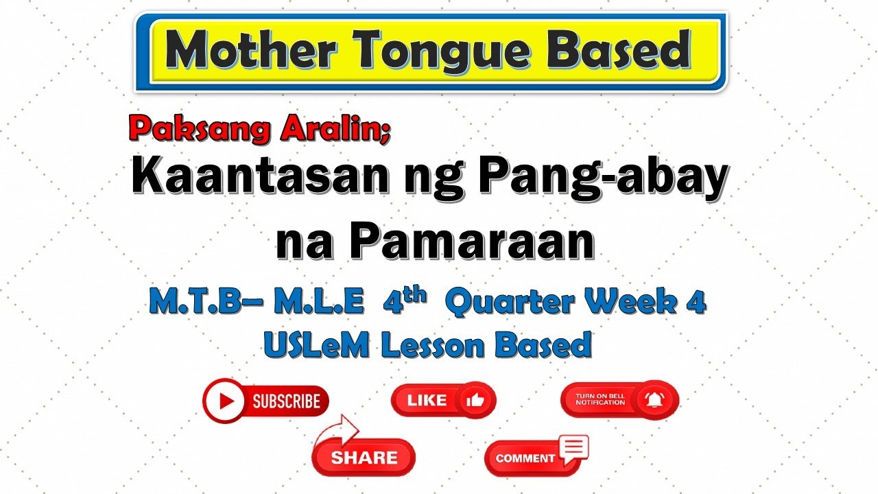 KAANTASAN NG PANG-ABAY PAMARAAN - GRADE III