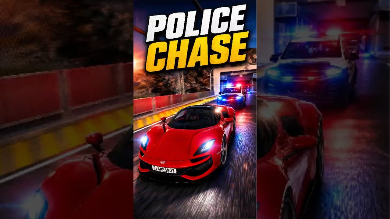 Police SUV CHASES Red Sports Car Off a Death Slope?!