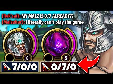 This guy picked Malzahar top... so I had to teach him a valuable lesson (HE GOT DESTROYED)