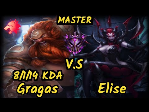 HLE bonO (GRAGAS) vs ELISE - 8/1/14 KDA JUNGLE GAMEPLAY - KR Ranked MASTER