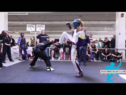 Gina Thornton v Raelynn Perkins - Women's Sparring - New England Open 2015