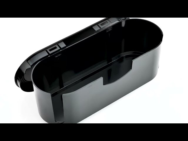 Vídeo relacionado con VFANDV Caja de Almacenamiento para Cables con Tapa de Bambú, Caja Organizadora para Ocultar Cables Organiza el Cableado del Ordenador y los Cables Sueltos (Negro)