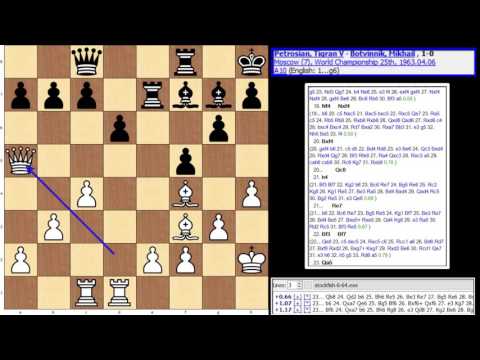 World Championship 1963-Game 7-Petrosian,Tigran V-Botvinnik,Mikhail