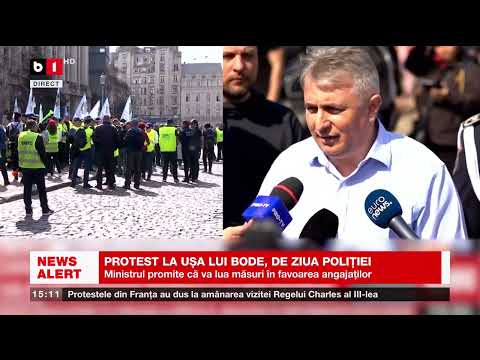 PROTEST LA UȘA LUI BODE, DE ZIUA POLIȚIEI_Știri B1_25 martie 2023