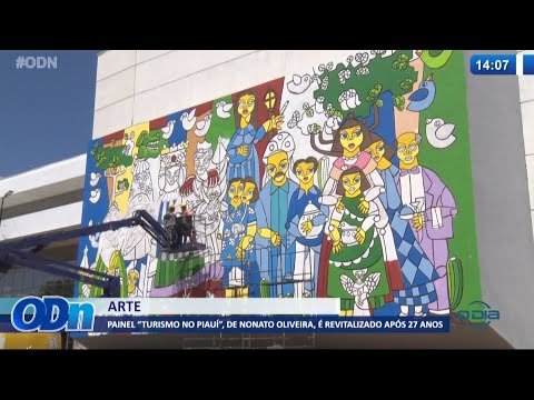 Painel "Turismo no PiauiÌ" de Nonato Oliveira eÌ revitalizado apoÌs 27 anos 26 08 2021