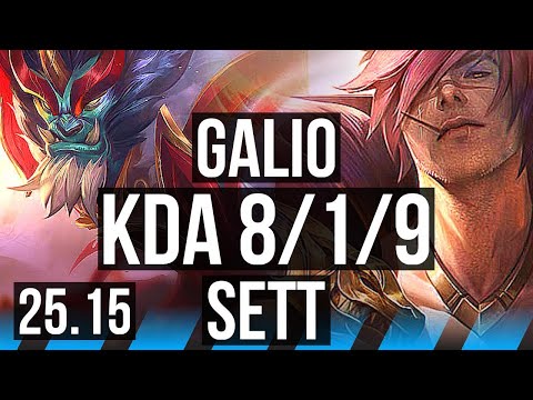 GALIO vs SETT (MID) | 8/1/9 | KR Master | 25.15
