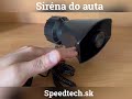 Hobby výstražný systém 12V - siréna 7-tónová s mikrofónom (100W) - Video Youtube