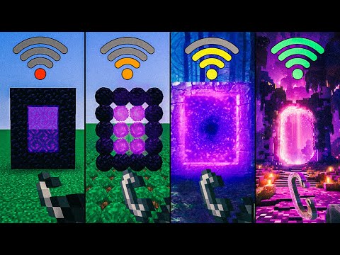 Minecraft: nether portal with different Wi-Fi