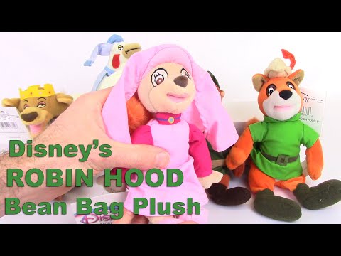 Disney ROBIN HOOD Bean Bags (Set of 5) Stuffed Plush Value Toy Review - BBToyStore.com