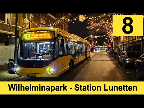 U-OV lijn 8: Station Lunetten - Wilhelminapark | Qbuzz 4807 | 2024