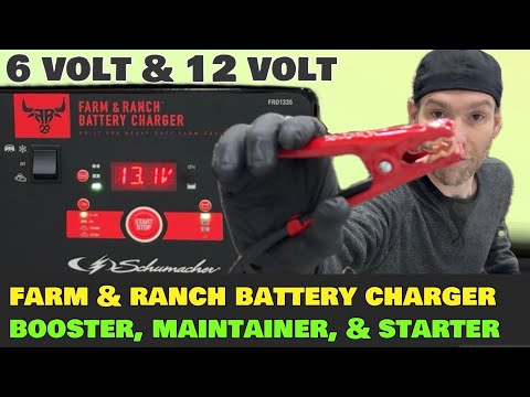 Schumacher Farm & Ranch 12V 6V Battery Charger Truck SUV RV Tractor Jump Starter Booster Maintainer