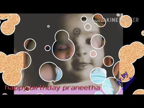 Praneetha birthday photos mixing video  24/04/2018