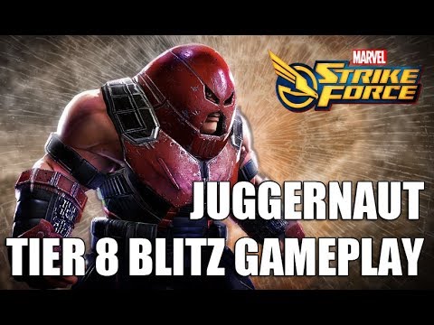 Juggernaut Tier 8 Blitz Gameplay - Marvel Strike Force