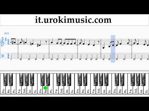 Corso di Pianoforte (mano destra) Mariah Carey - All I Want For Christmas Is You Tablature Tab