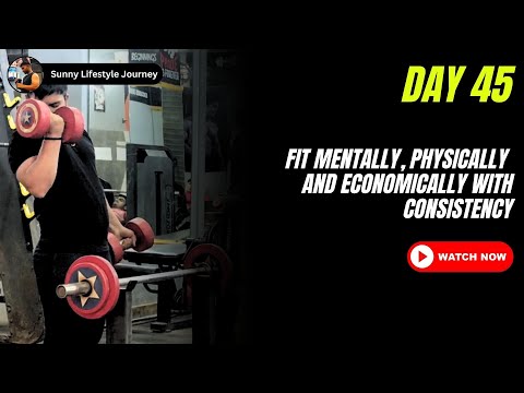 Day 45 - Bicep Workout + Hustle Monday Routine | Fitness, Mindset & Money | Sunny Lifestyle Journey