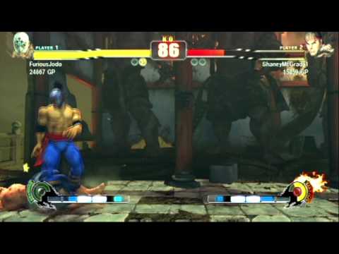 SF4 - FuriousJodo(El Fuerte) vs ShaneyMcGrady1(Ryu) 1