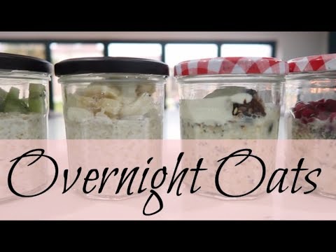 OVERNIGHT OATS 4 DELICIOUS WAYS | HEALTHY BREAKFAST IDEAS | KERRY WHELPDALE