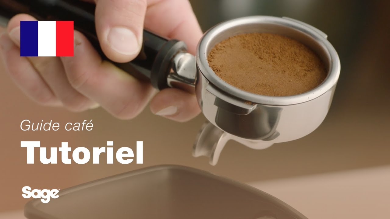 Guide didactique du café Breville - Comment tasser et couper la dose