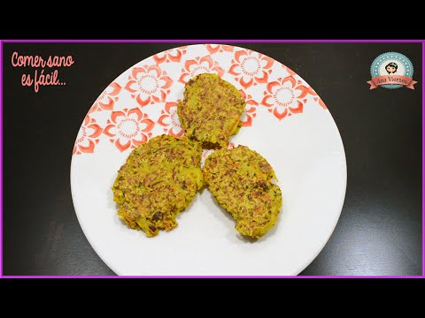Tortitas de avena rellenas de verduras