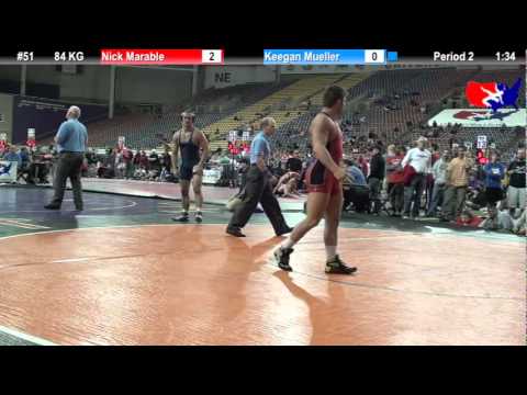 Last Chance Qual 84 KG: Nick Marable (Sunkist Kids) vs. Keegan Mueller (The Citadel)