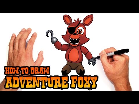 How to Draw Adventure Foxy | FNAF World - YouTube