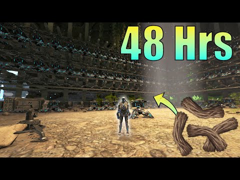 Spending 48 Hrs on A FiberCraft Server... Moving Into Crouch Cave | Ark PvP