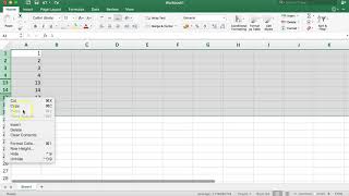 How to unhide all rows in Excel 2018