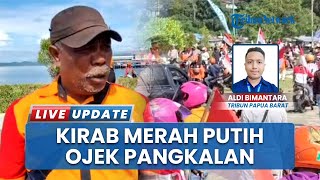 Ojek Pangkalan Fakfak Meriahkan HUT ke-80 RI dengan Kirab Bendera Merah Putih dan Doa Bersama