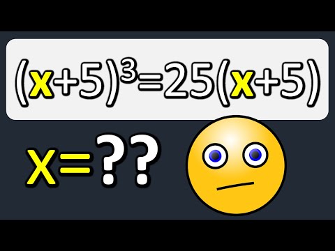 Ecuación de tercer grado, (x+5)³=25(x+5)