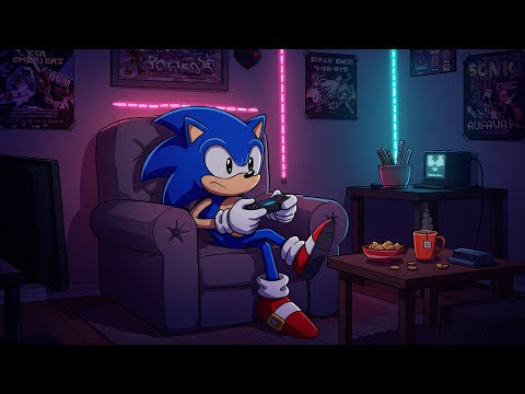Sonic’s Cozy Game Night 🎧 Chill Lofi Ambience 🎮 Music for Study, Work & Chill